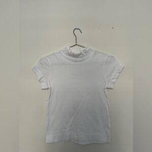 Everlane white mockneck T shirt top small